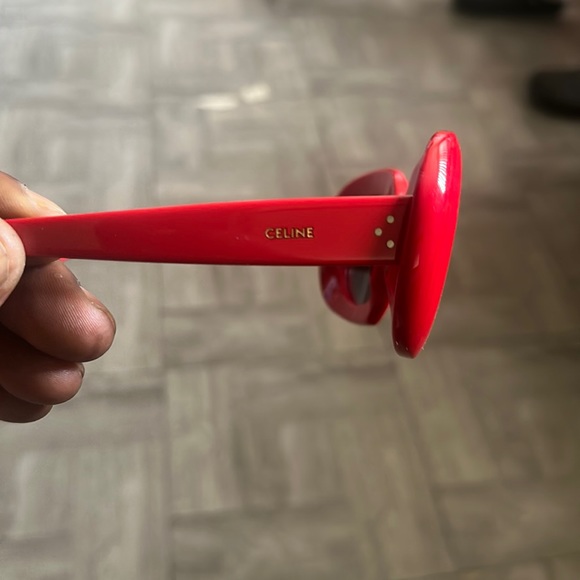 Unisex Red Celine sunglasses - Picture 2 of 4